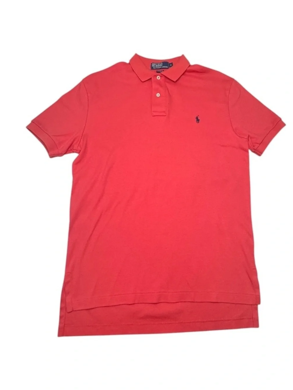 Polo Ralph Lauren Polo Shirt Mens Small Red Coral Short Sleeve Cotton Pony Logo